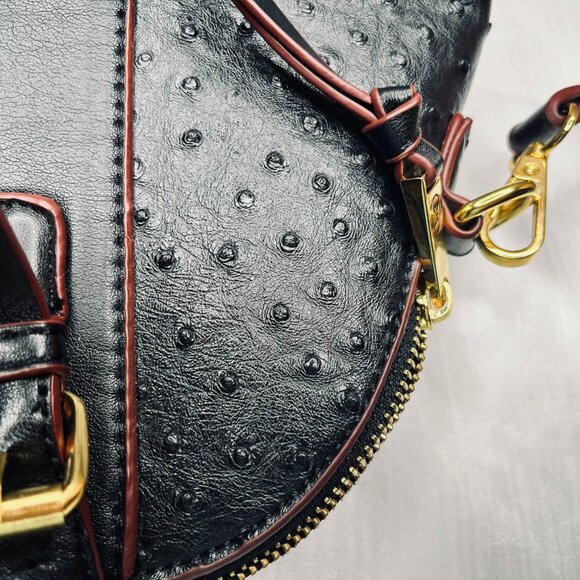 Genuine Leather Black Bag by Adrienne Vittadini - Picture 6 of 14